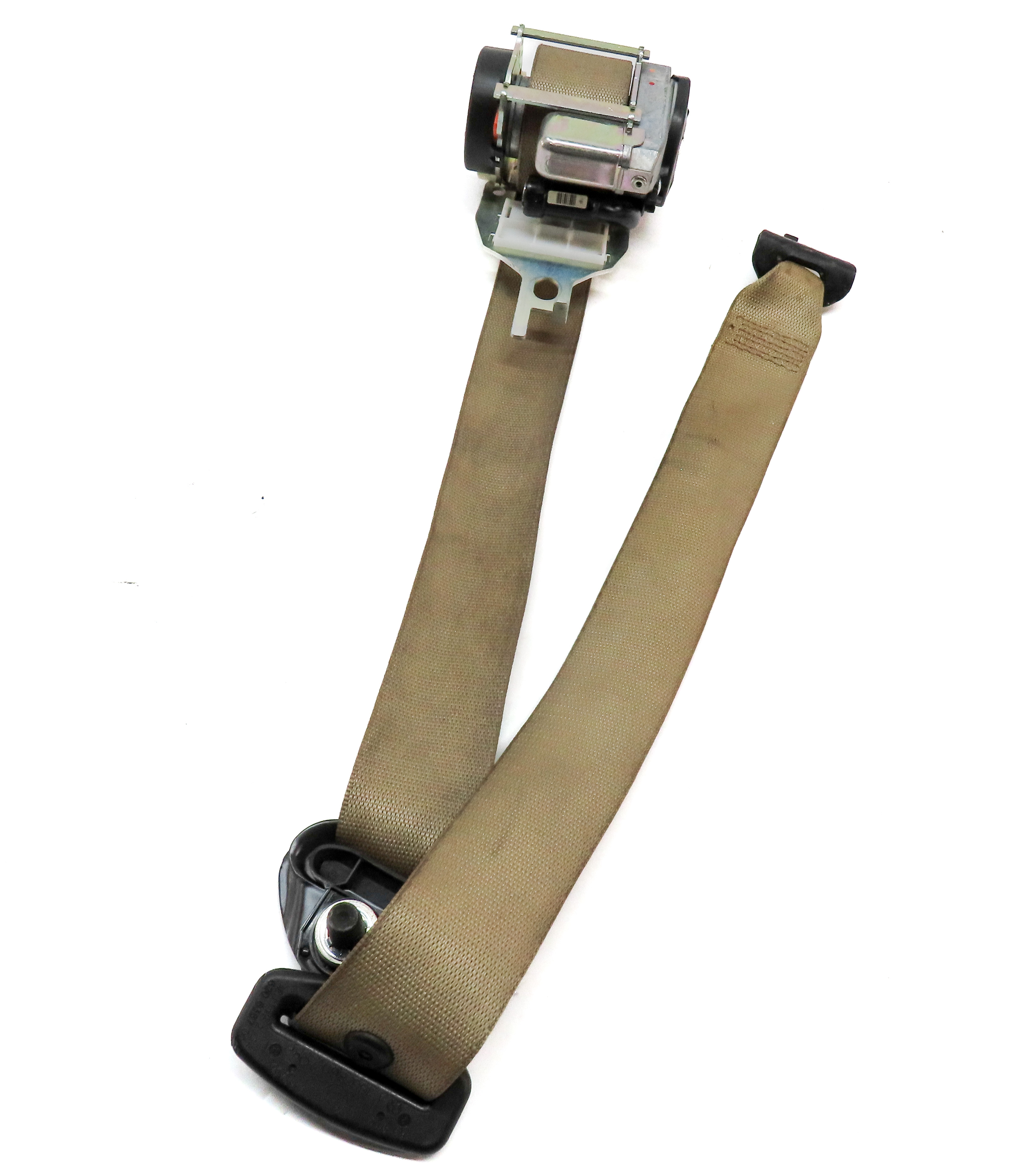 2012 MERCEDES ML350 (W166) REAR LEFT SEATBELT SEAT BELT RETRACTOR (Beige) — exact item pictured